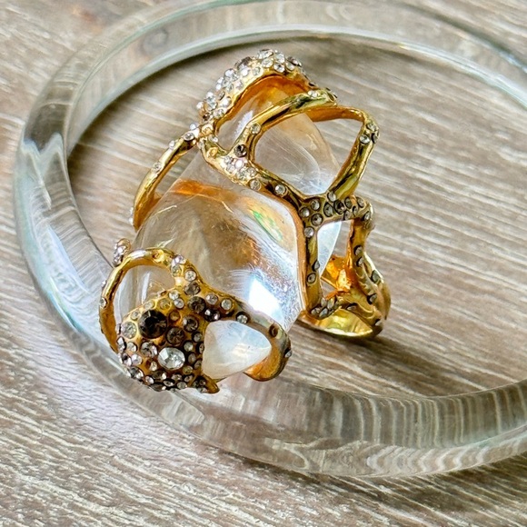 Alexis Bittar Lucite Ring size 8 - Picture 1 of 6